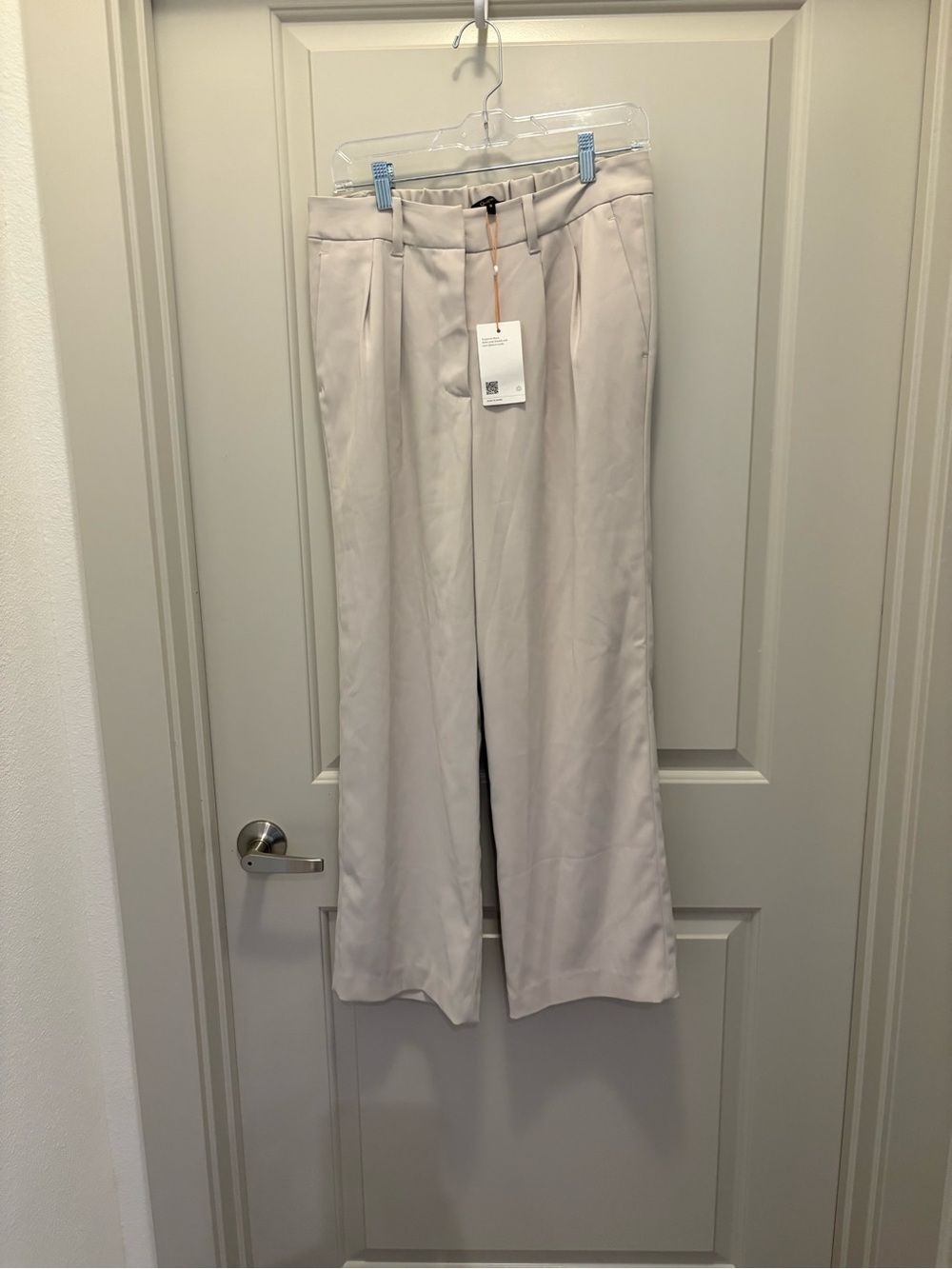 Quince Wide-Leg Dress Pants in Light Beige Size 8 NWT